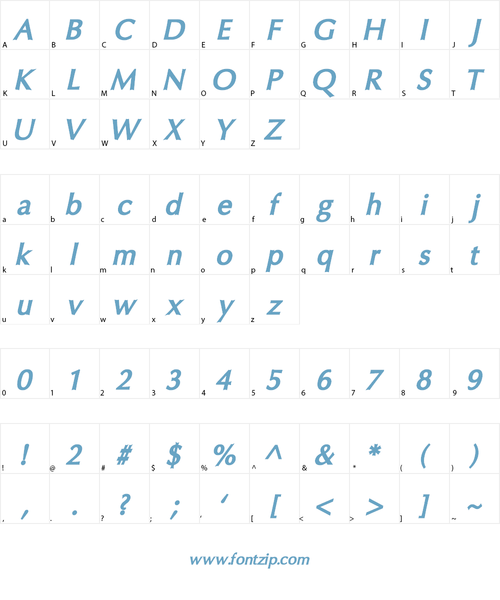 Oregon LDO Font Character